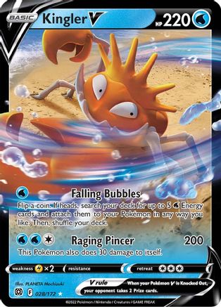 Kingler V (28)/172 Ultra Rare Holofoil