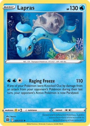 Lapras (31)/172 Rare Reverse Holofoil