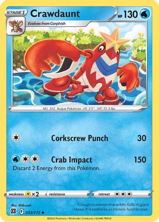 Crawdaunt (33)/172 Uncommon