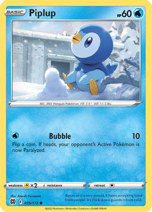 Piplup (35)/172 Common Reverse Holofoil