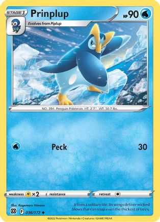 Prinplup (36)/172 Uncommon Reverse Holofoil