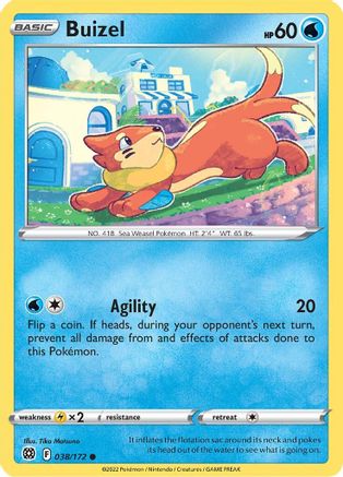 Buizel (38)/172 Common Reverse Holofoil
