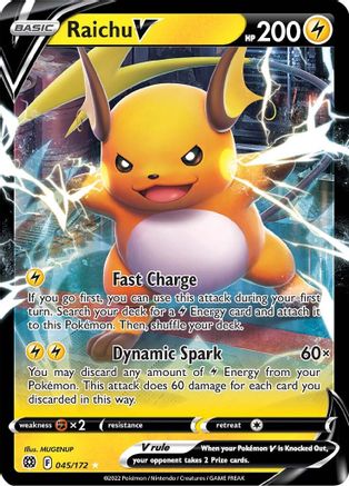 Raichu V (45)/172 Ultra Rare Holofoil