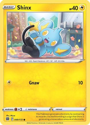 Shinx (49)/172 Common Reverse Holofoil