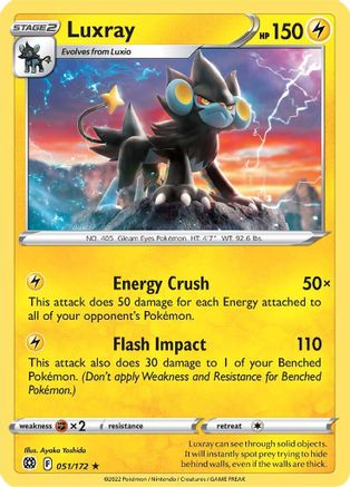 Luxray (51)/172 Rare Reverse Holofoil
