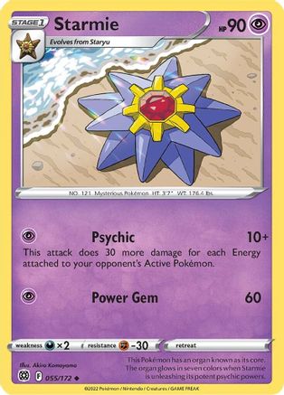 Starmie (55)/172 Uncommon Reverse Holofoil