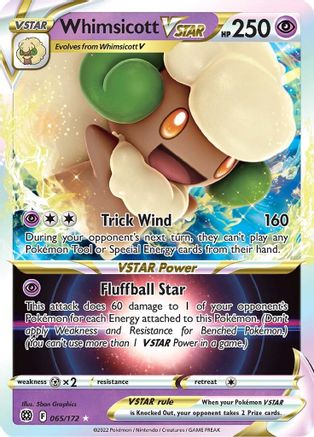 Whimsicott VSTAR (65)/172 Ultra Rare Holofoil