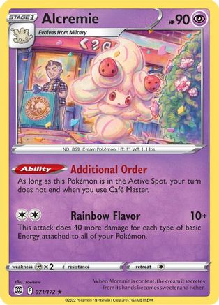 Alcremie (71)/172 Rare Reverse Holofoil