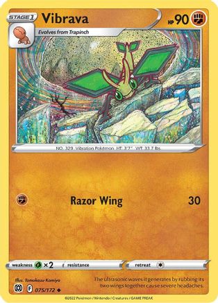 Vibrava (75)/172 Uncommon Reverse Holofoil