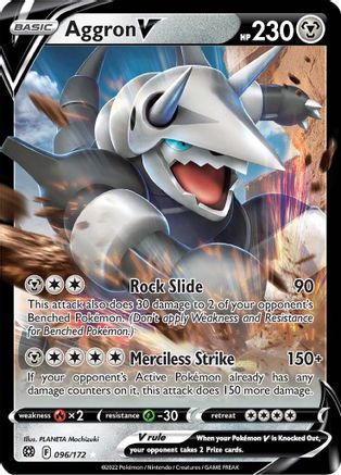 Aggron V (96)/172 Ultra Rare Holofoil