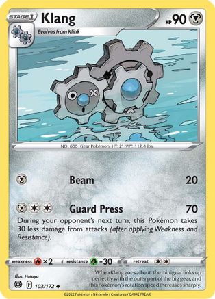 Klang (103)/172 Uncommon Reverse Holofoil