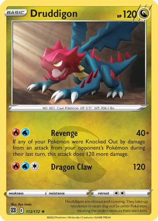 Druddigon (113)/172 Rare Reverse Holofoil