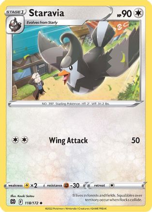 Staravia (118)/172 Uncommon Reverse Holofoil