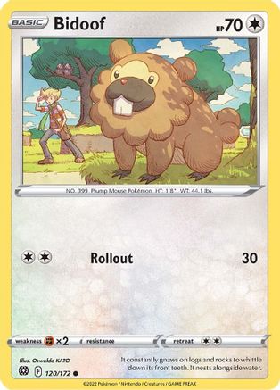 Bidoof (120)/172 Common Reverse Holofoil