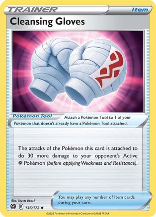 Cleansing Gloves (136)/172 Uncommon Reverse Holofoil