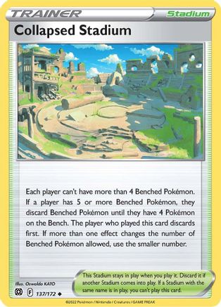 Collapsed Stadium (137)/172 Uncommon Reverse Holofoil
