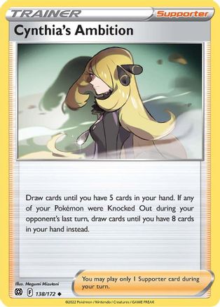 Cynthia's Ambition (138)/172 Uncommon Reverse Holofoil