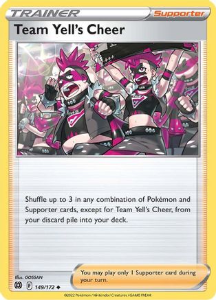 Team Yell's Cheer (149)/172 Uncommon Reverse Holofoil
