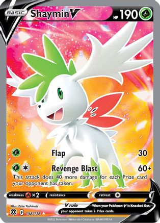 Shaymin V (Full Art) (152)/172 Ultra Rare Holofoil