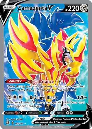 Zamazenta V (Full Art) (163)/172 Ultra Rare Holofoil