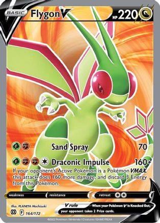 Flygon V (Full Art) (164)/172 Ultra Rare Holofoil
