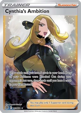 Cynthia's Ambition (Full Art) (169)/172 Ultra Rare Holofoil