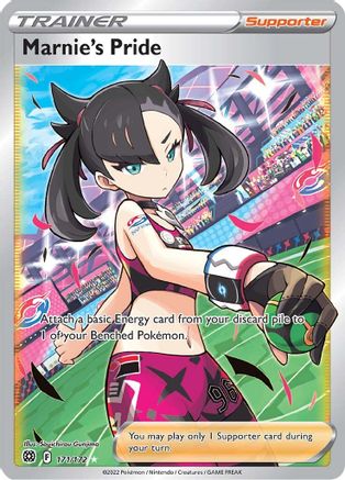 Marnie's Pride (Full Art) (171)/172 Ultra Rare Holofoil