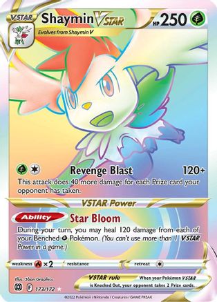 Shaymin VSTAR (Secret) (173)/172 Secret Rare Holofoil