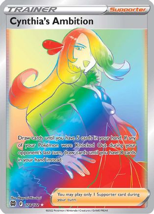 Cynthia's Ambition (Secret) (178)/172 Secret Rare Holofoil