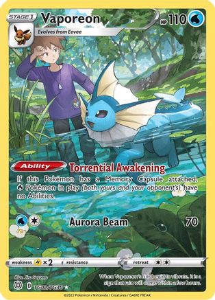 Vaporeon (TG02)/30 Ultra Rare Holofoil