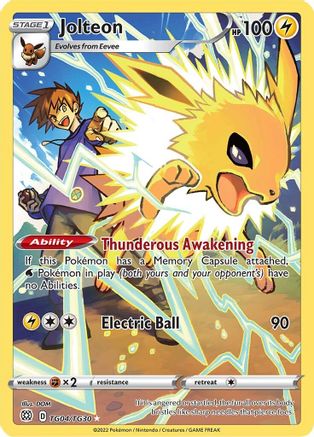 Jolteon (TG04)/30 Ultra Rare Holofoil