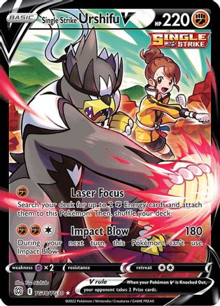 Single Strike Urshifu V (TG18)/30 Ultra Rare Holofoil