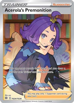 Acerola's Premonition (TG24)/30 Ultra Rare Holofoil