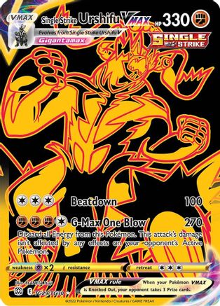 Single Strike Urshifu VMAX (Secret) (TG29)/30 Ultra Rare Holofoil