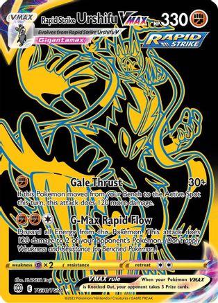 Rapid Strike Urshifu VMAX (Secret) (TG30)/30 Ultra Rare Holofoil