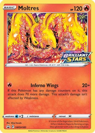 Moltres - SWSH185 (SWSH185)/307 Promo Holofoil