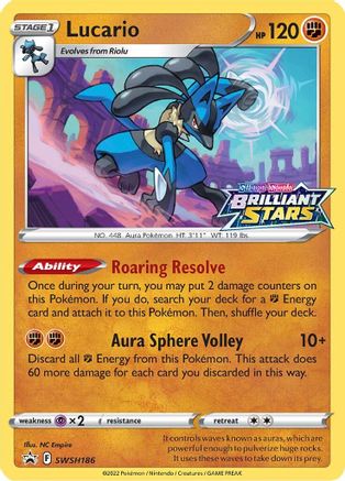 Lucario - SWSH186 (SWSH186)/307 Promo Holofoil