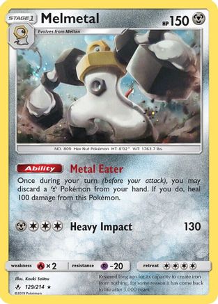 Melmetal - 129/214 (Cosmos Holo) (129) Promo Holofoil