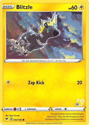 Blitzle - 053/185 (#15 Pikachu Stamped) (53) Promo