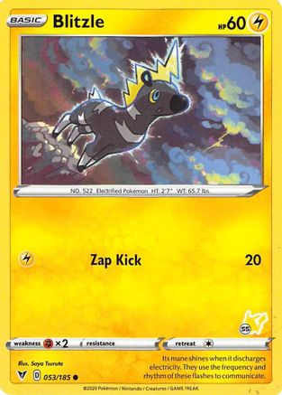 Blitzle - 053/185 (#55 Pikachu Stamped) (53) Promo