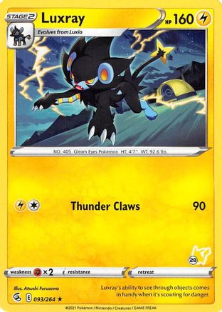 Luxray - 093/264 (#28 Pikachu Stamped) (93) Promo