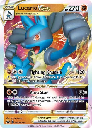 Lucario VSTAR - SWSH214 (SWSH214)/307 Promo Holofoil