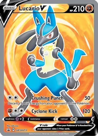 Lucario V - SWSH213 (SWSH213)/307 Promo Holofoil