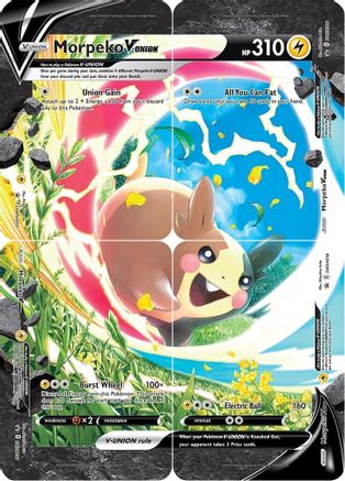 Morpeko V-Union [Set of 4] (SWSH218) Promo Holofoil