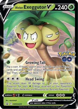 Alolan Exeggutor V - SWSH225 (SWSH225)/307 Promo Holofoil