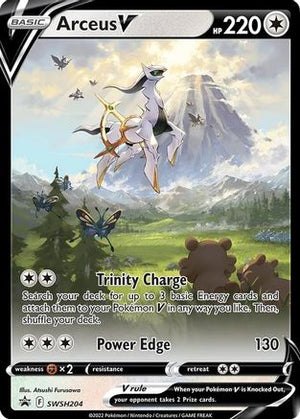 Arceus V (SWSH204)/307 Promo Holofoil (Cabinet-NM)