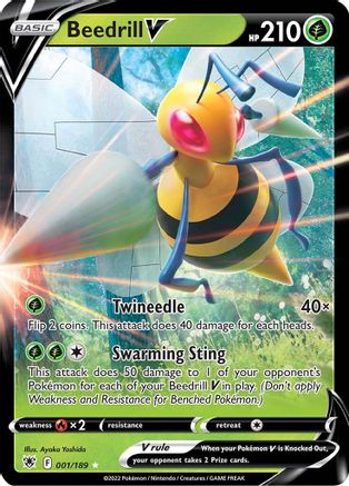 Beedrill V (1)/189 Ultra Rare Holofoil