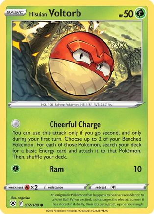 Hisuian Voltorb (2)/189 Common Reverse Holofoil
