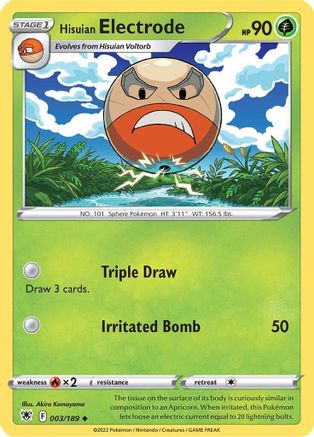 Hisuian Electrode (3)/189 Uncommon