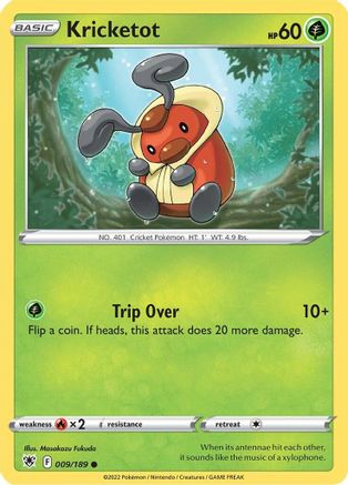 Kricketot (9)/189 Common Reverse Holofoil